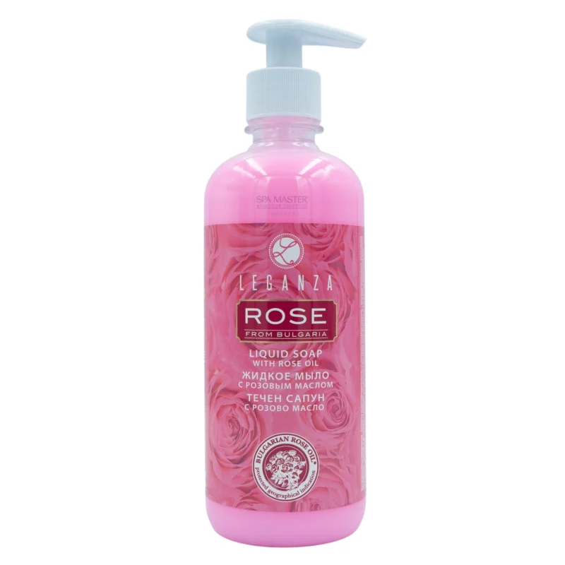 Leganza Rose Liquid Soap 500ml – Υγρό Σαπούνι με Έλαιο Τριανταφύλλου για Καθημερινή Περιποίηση & Ενυδάτωση