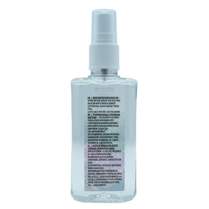 Leganza Rose Water with Rose Oil 100ml – Φυσικό Ροδόνερο με Έλαιο Τριαντάφυλλου για Καθημερινή Τόνωση & Ενυδάτωση - Image 2