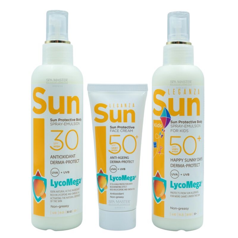 Leganza Sun Protection Body Spray-Emulsion SPF 30 200ml – Αντηλιακό Σπρέι Γαλάκτωμα με LycoMega® & Αναζωογονητική Δράση - Image 3