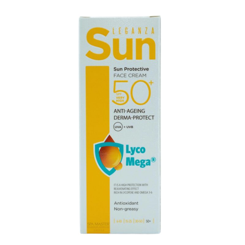 Leganza Sun Protection Face Cream SPF 50+ 75ml – Αντηλιακή & Αντιγηραντική Κρέμα Προσώπου με LycoMega® - Image 2