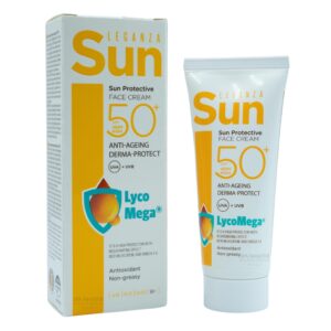 Leganza Sun Protection Face Cream SPF 50+ 75ml – Αντηλιακή & Αντιγηραντική Κρέμα Προσώπου με LycoMega®