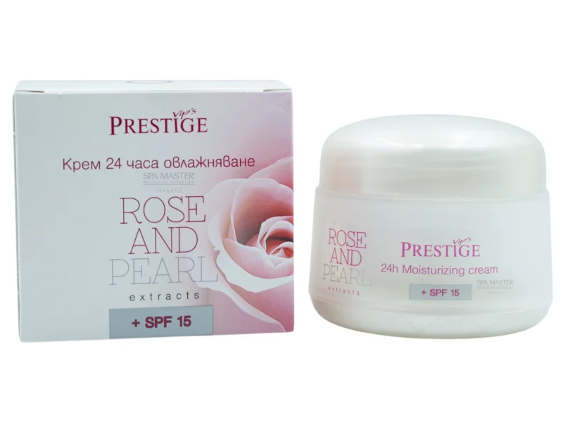 Vip's Prestige Rose & Pearl 24h Moisturizing Cream + SPF 15 – 24ωρη Ενυδατική Κρέμα Προσώπου με Αντηλιακή Προστασία - Image 5