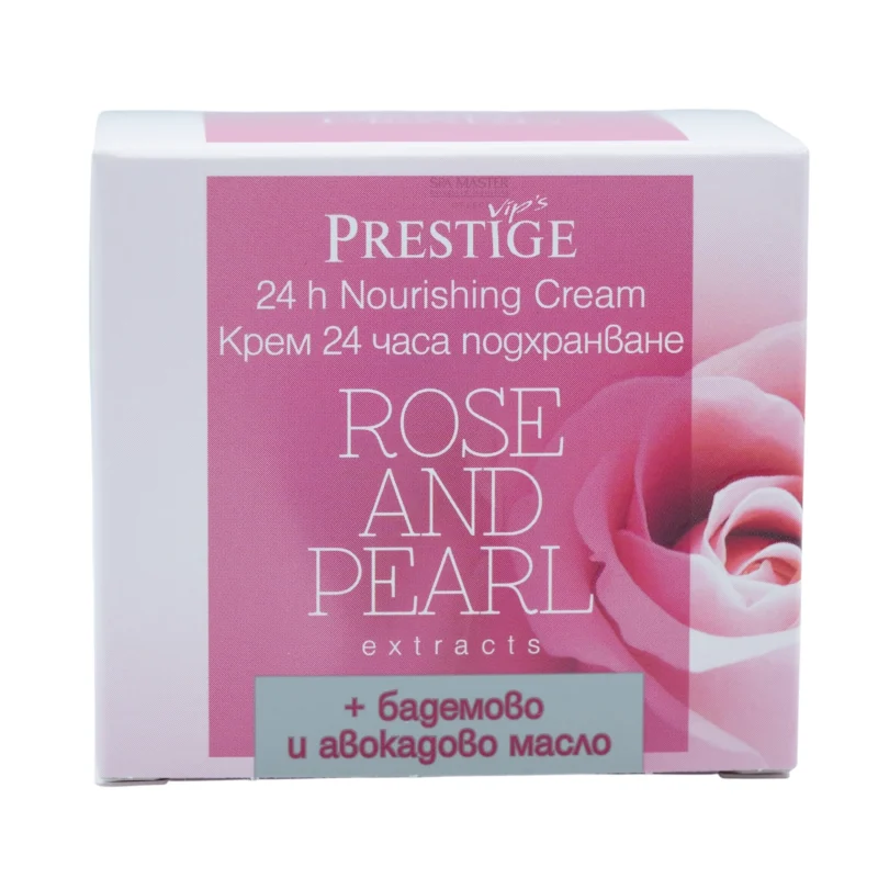 Vip's Prestige Rose & Pearl 24h Nourishing Face Cream 50ml – Κρέμα Ημέρας με Ροδέλαιο & Εκχύλισμα Μαργαριταριού για Εντατική Θρέψη