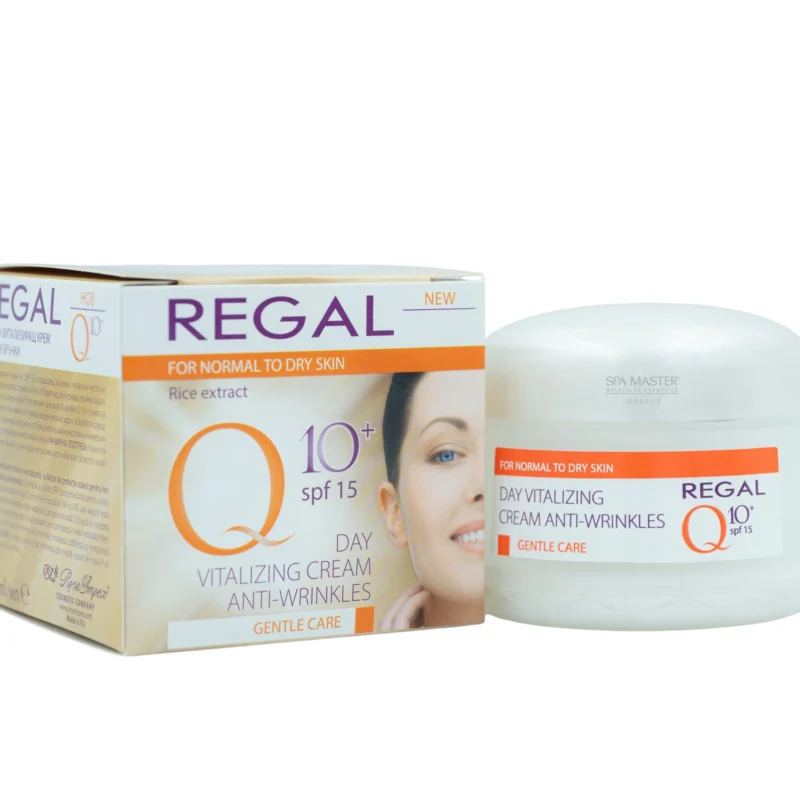 Regal Q10 Vitalizing Day Cream SPF 15 50ml – Αντιρυτιδική Κρέμα Ημέρας με Ενυδάτωση, Ενέργεια & Αντηλιακή Προστασία - Image 2