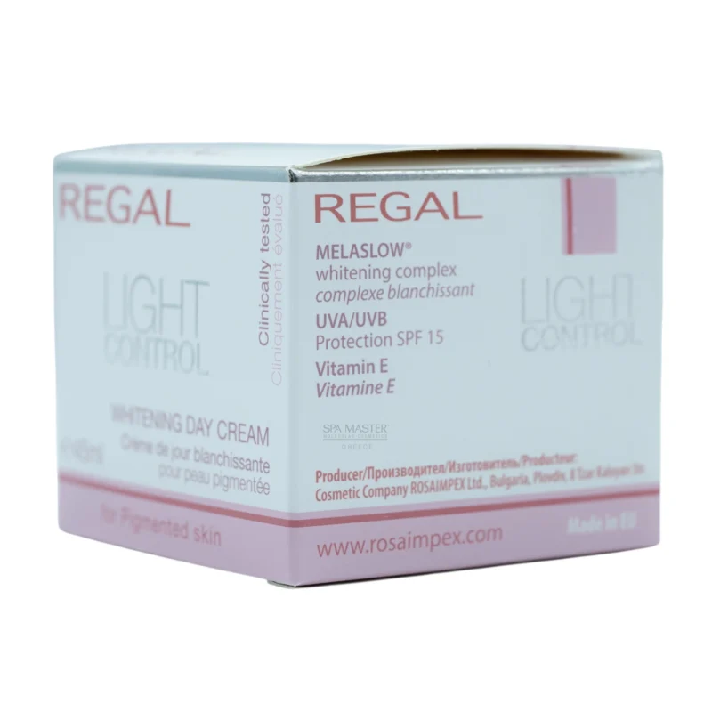 Regal Light Control Day Whitening Cream SPF 15 45 ml – Λευκαντική Κρέμα Ημέρας για Ομοιογενή & Λαμπερή Επιδερμίδα - Image 4