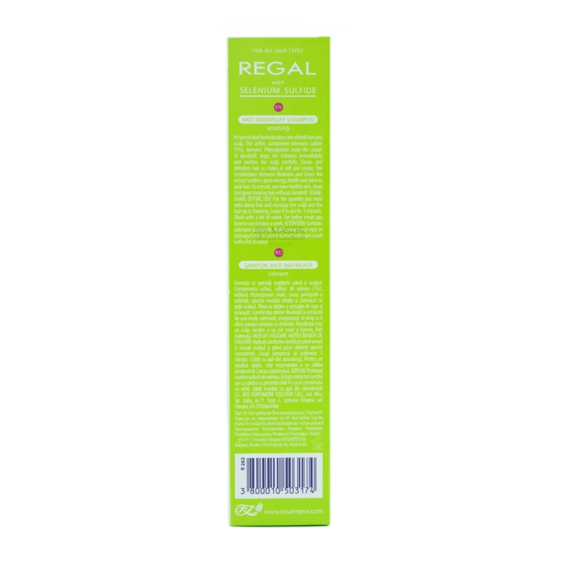 Regal Selson καταπραϋντικό σαμπουάν κατά της πιτυρίδας selenium sulfide 1% 200ml - Image 12