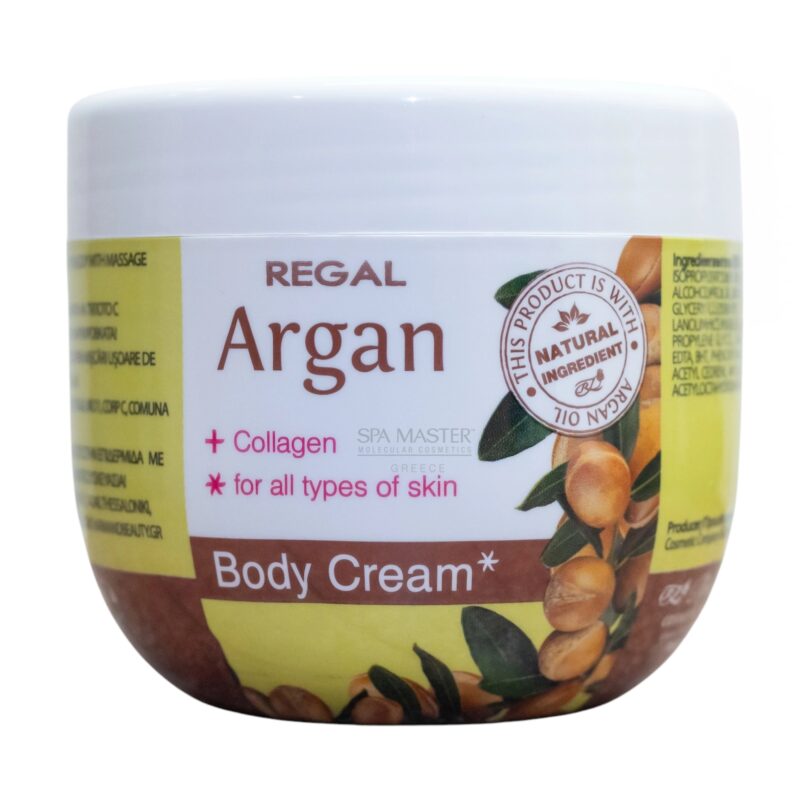 Regal Nourishing Body Cream with Argan Extract & Collagen 250ml – Θρεπτική Κρέμα Σώματος με Argan & Κολλαγόνο για Ενυδάτωση & Αναζωογόνηση - Image 2