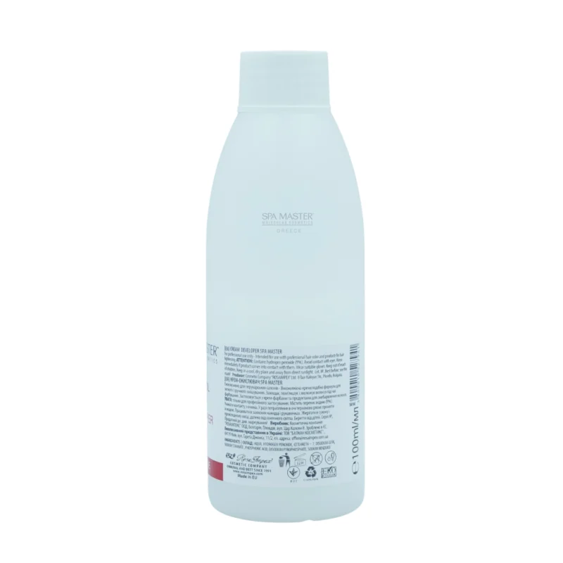 Spa Master Professional Oxycream 30VOL – 9% 100ml – Οξειδωτική Κρέμα για Βαφή & Ξανθιστικές Εφαρμογές - Image 2