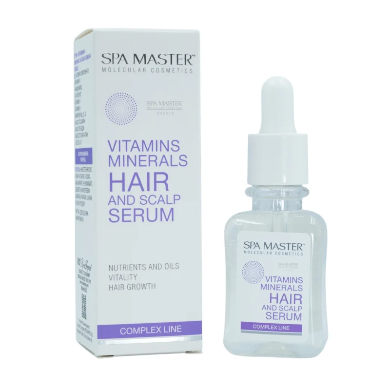 SPA MASTER Vitamins & Minerals Hair and Scalp Serum 45ml – Ενισχυτικός ορός βιταμινών & μετάλλων για ανάπτυξη, θρέψη και λάμψη